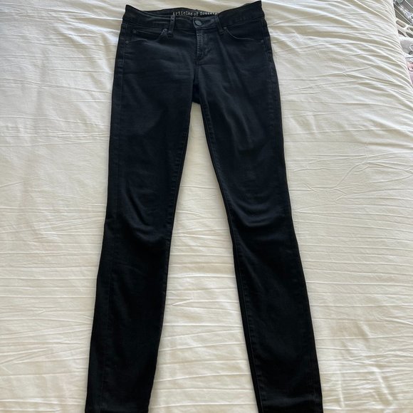 Articles of Society Black Skinny Jeans Size 26 Mya Blk Hawk - Picture 1 of 5